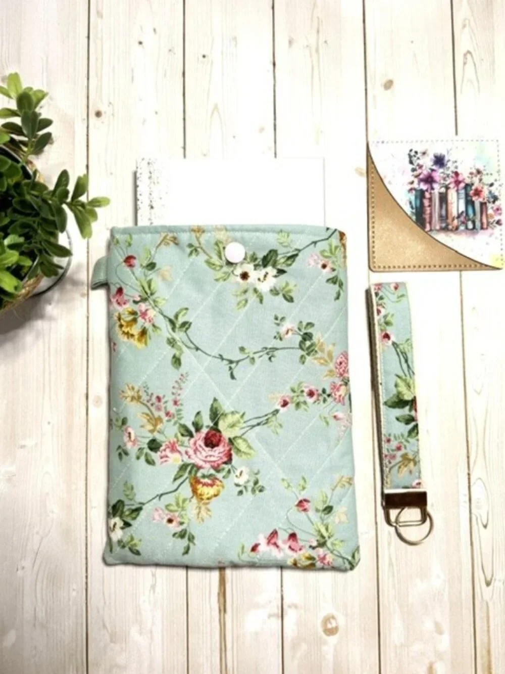 Kindle Sleeve Gift Collection | Quilted Book Protector with Matching Wristlet